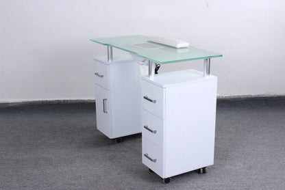 AYC Glasglow Manicure Table with spacious work surface and elegant salon furniture style