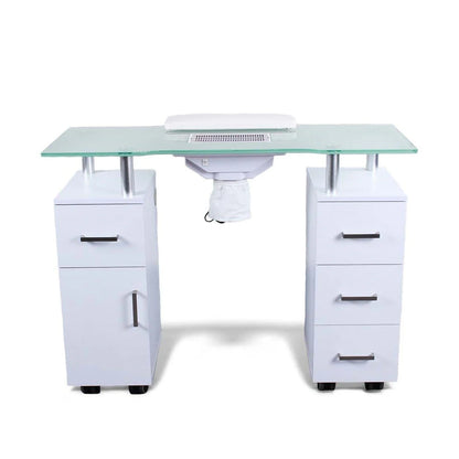Durable AYC Glasglow Manicure Table workstation for nail technicians and spa environments