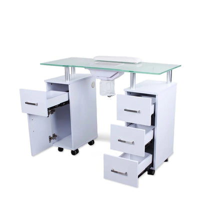 Professional AYC Glasglow Manicure Table for nail care, salon organization, and client service