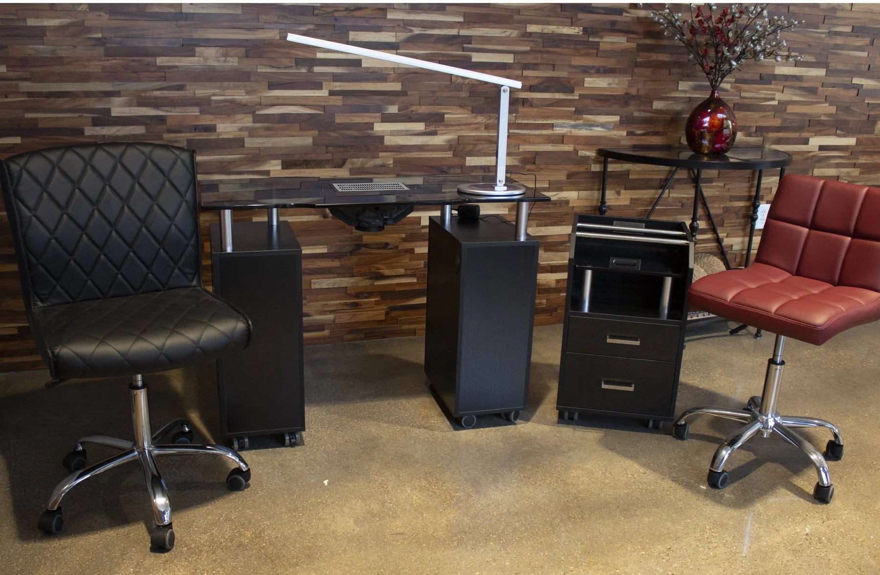 Durable AYC Glasglow Manicure Table workstation for nail technicians and spa environments