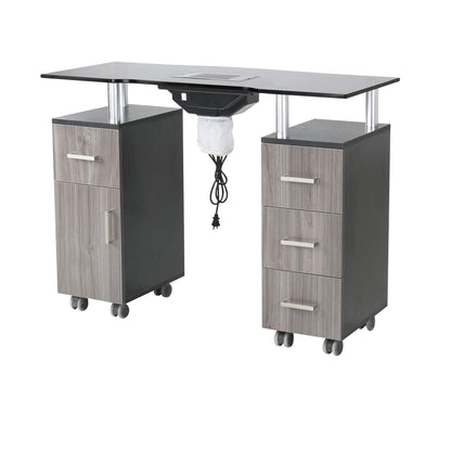 Contemporary AYC Glasglow Manicure Table featuring sleek finish and built‑in client comfort