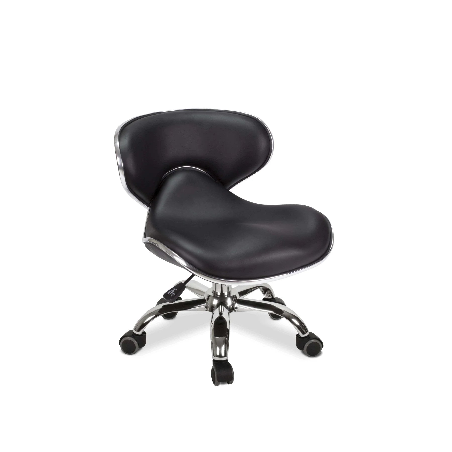 Black adjustable salon stool