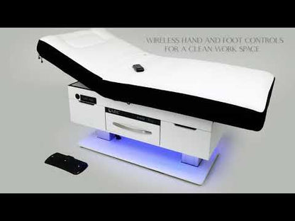 Living Earth Crafts Century City Dual-Pedestal Low-Range Treatment Table with Digital Warming Drawer