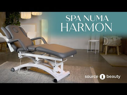 Spa Numa HARMON Three Motor Electric Spa Table in White - 2241C-W