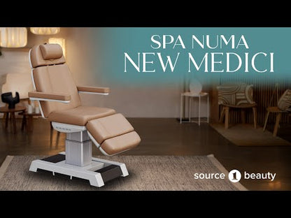 Spa Numa NEW MEDICI Heavy Duty Medical Grade Pedestal 4-Motor Treatment Chair - 2218BN - White