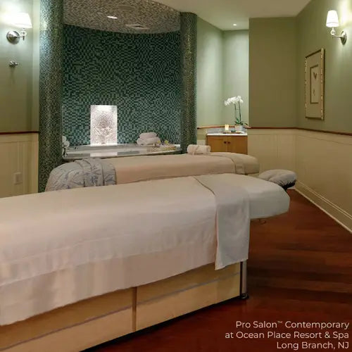 Luxury salon cabinetry by Living Earth Crafts for professional spa environments
