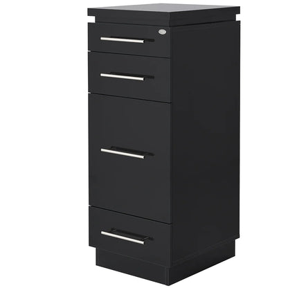 Romance II salon styling cabinet with clean lines and a contemporary appearance.