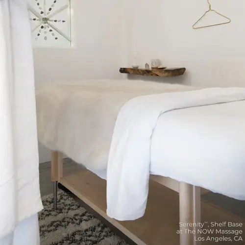 Luxury spa treatment table Serenity model by Living Earth Crafts