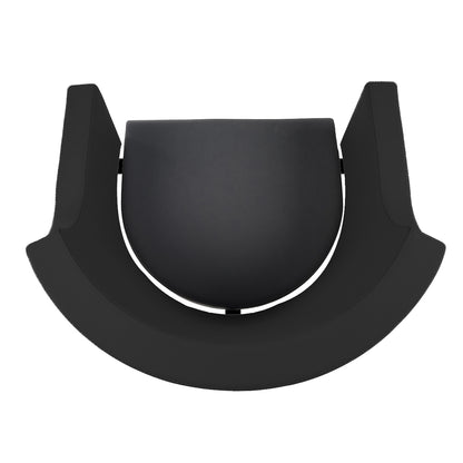 High-end black salon chair with roto base for luxury spas
