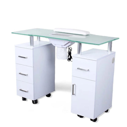 AYC Glasglow Manicure Table in stylish finish, ideal for manicure stations and spa interiors