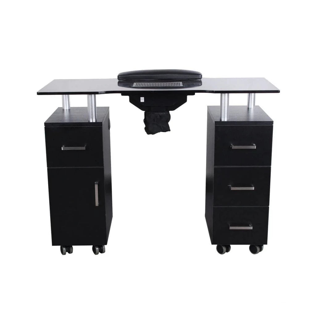 Functional AYC Glasglow Manicure Table with storage cabinets and ergonomic design