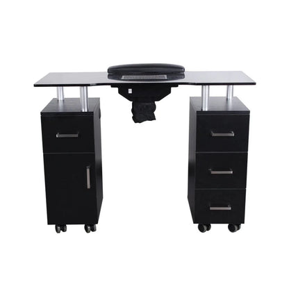 Functional AYC Glasglow Manicure Table with storage cabinets and ergonomic design