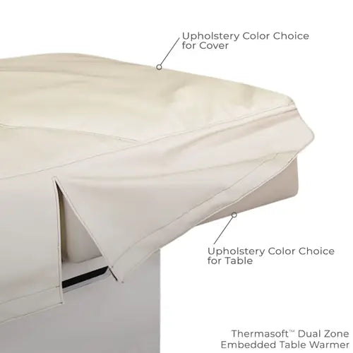 Aspen GT treatment table with motorized height adjustment and comfort features