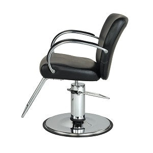 Professional salon furniture Odin Styling Chair Takara Belmont black upholstery