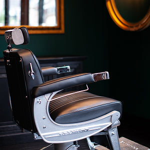 Takara Belmont Elegance 225 barber chair BB-225 in stylish leather finish