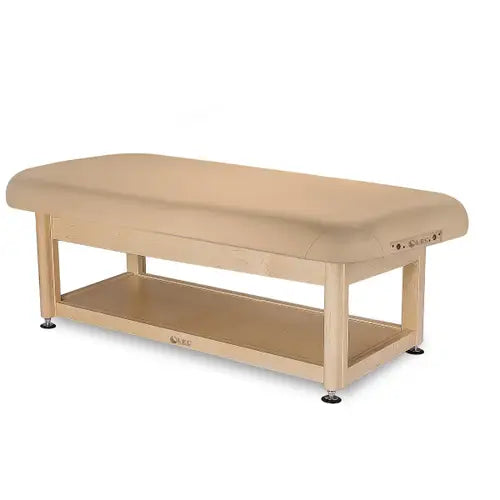 Living Earth Crafts Serenity Salon Treatment Table with PowerAssist shelf base