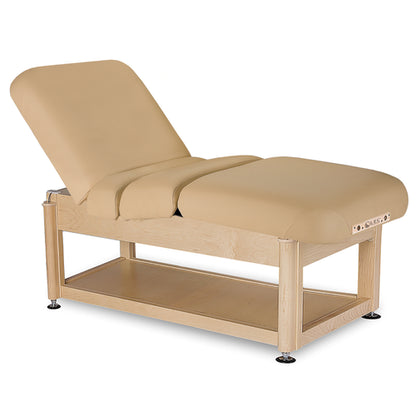 Professional facial spa treatment table with ergonomic PowerAssist lift system