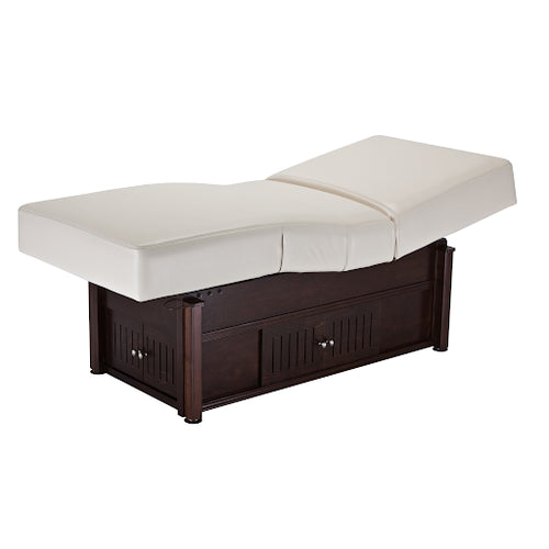 Living Earth Crafts Pro Salon Kensington hydraulic treatment table in spa setting