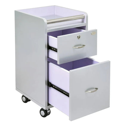 Modern VitaSpa nail cart on rolling wheels with a clean, professional appearance.